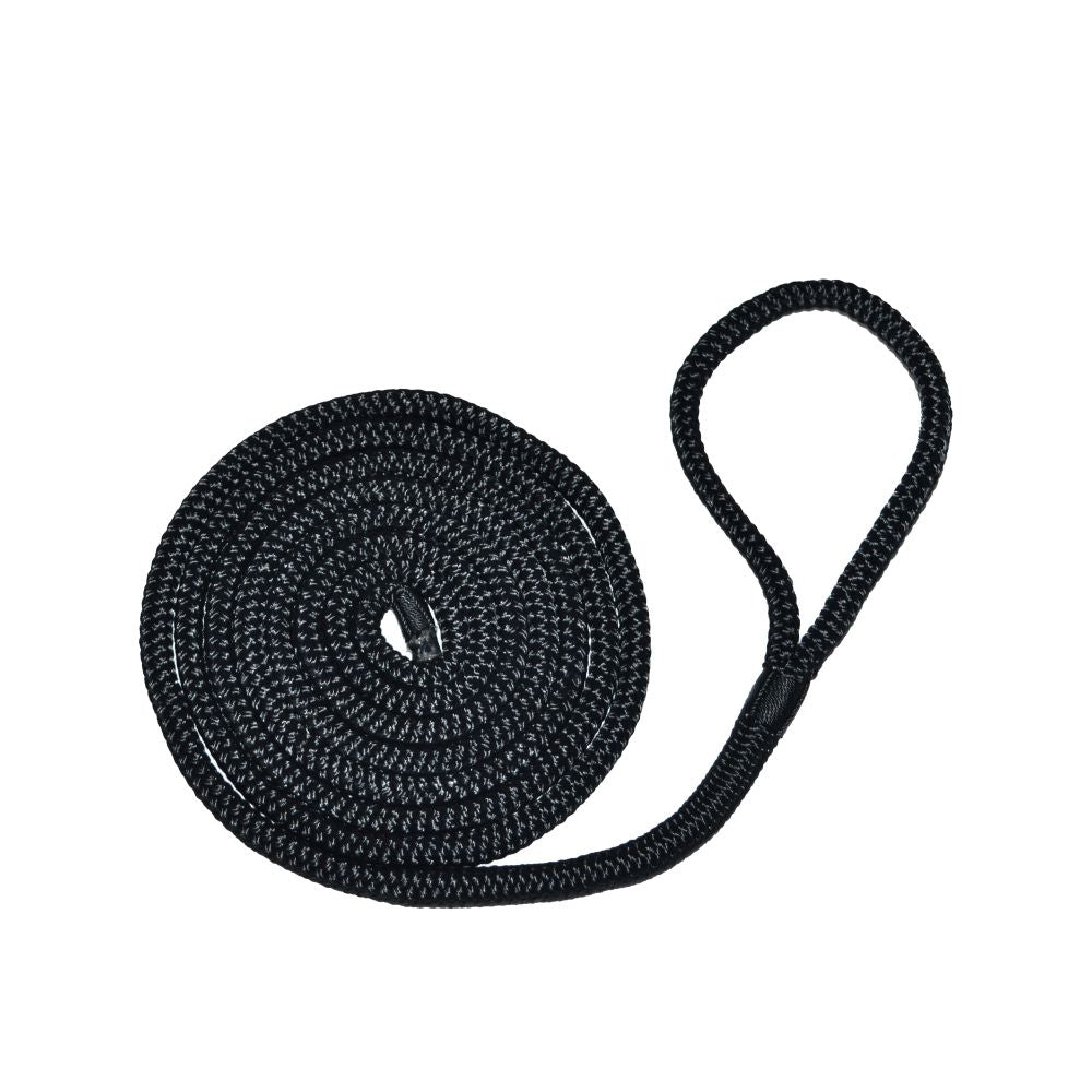 Hauraki Fenders - boat fender rope 8mm x 2m double braid with eye splice
