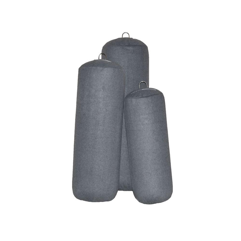 Hauraki Fleece Fender Covers -  Grey Marle fleece covers for inflatable boat fenders
